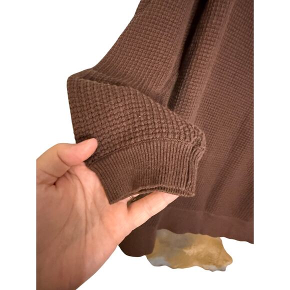 Logo by Lori Goldstein waffle knit purple tunic top - Picture 5 of 7